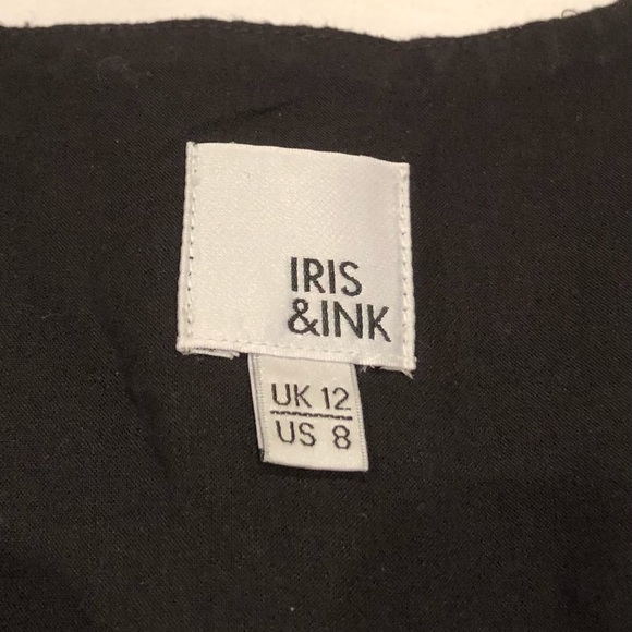 Iris and Ink black Eyelets Cotton Sun Dress Size US 8 - Picture 7 of 14